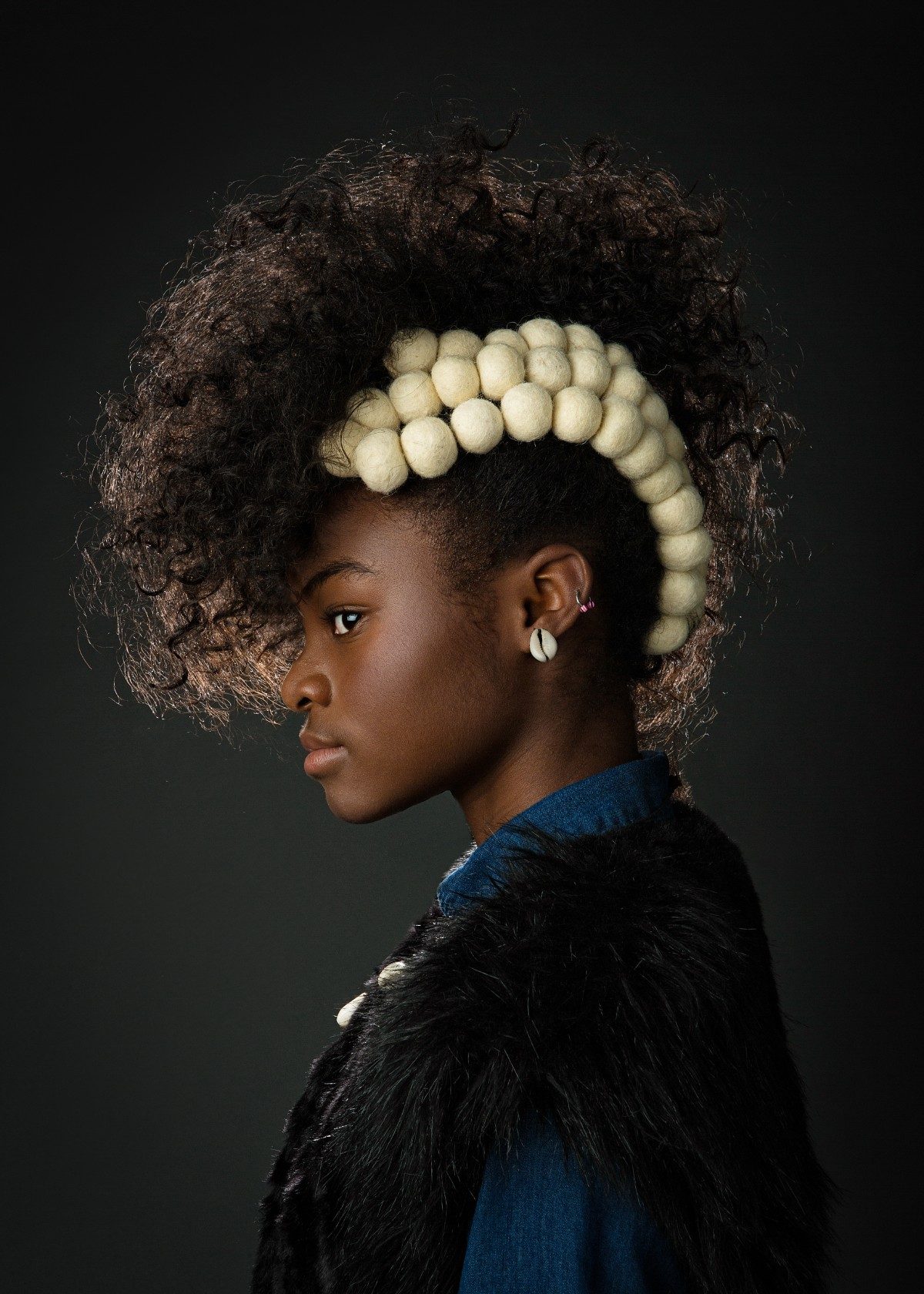 AfroArt series natural hair portrait by CreativeSoul Photography 8