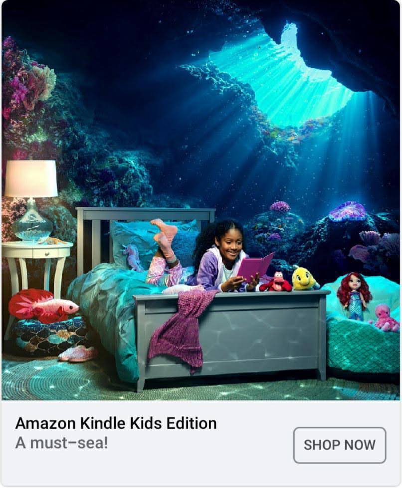 Amazon Kindle x Disney The Little Mermaid campaign photography by CreativeSoul