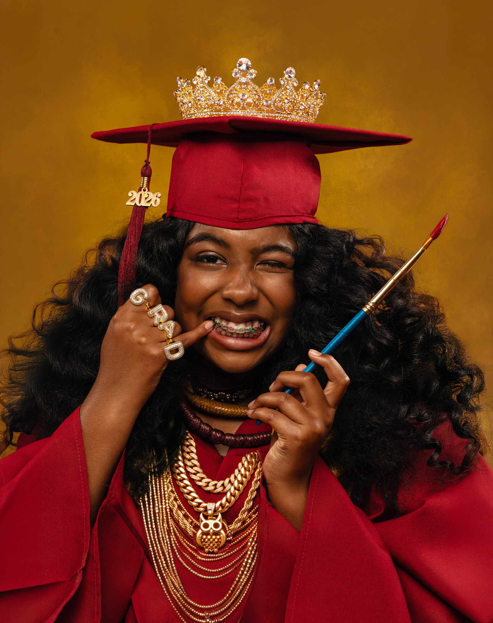 Graduation portrait session