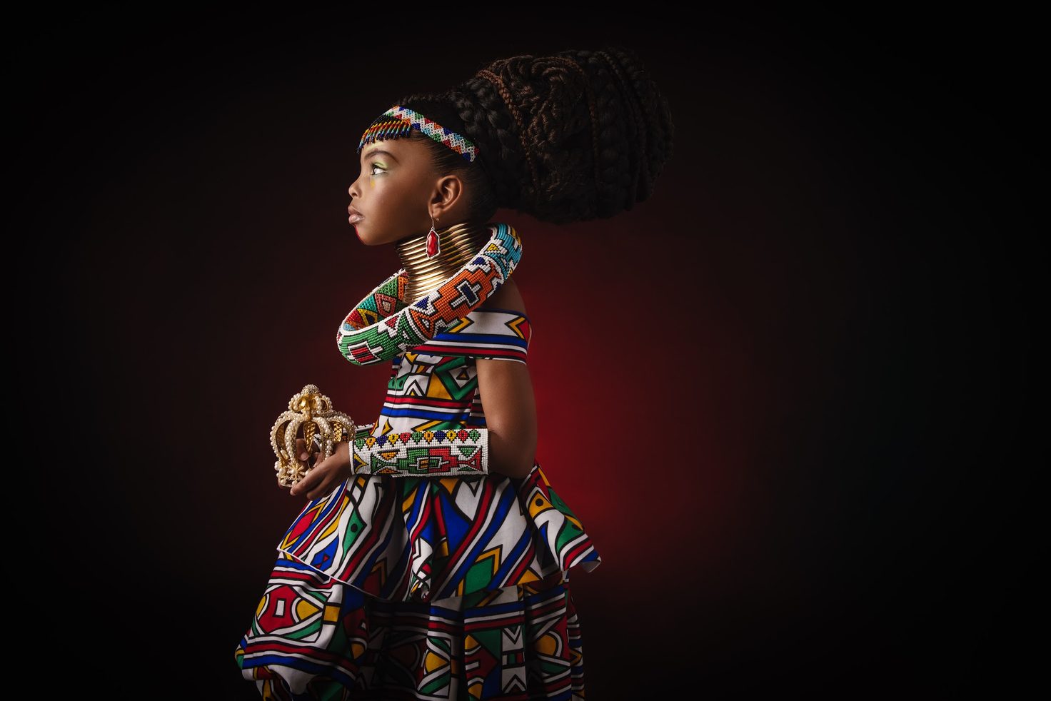 Afrocentric portrait theme portrait, Calendar session
