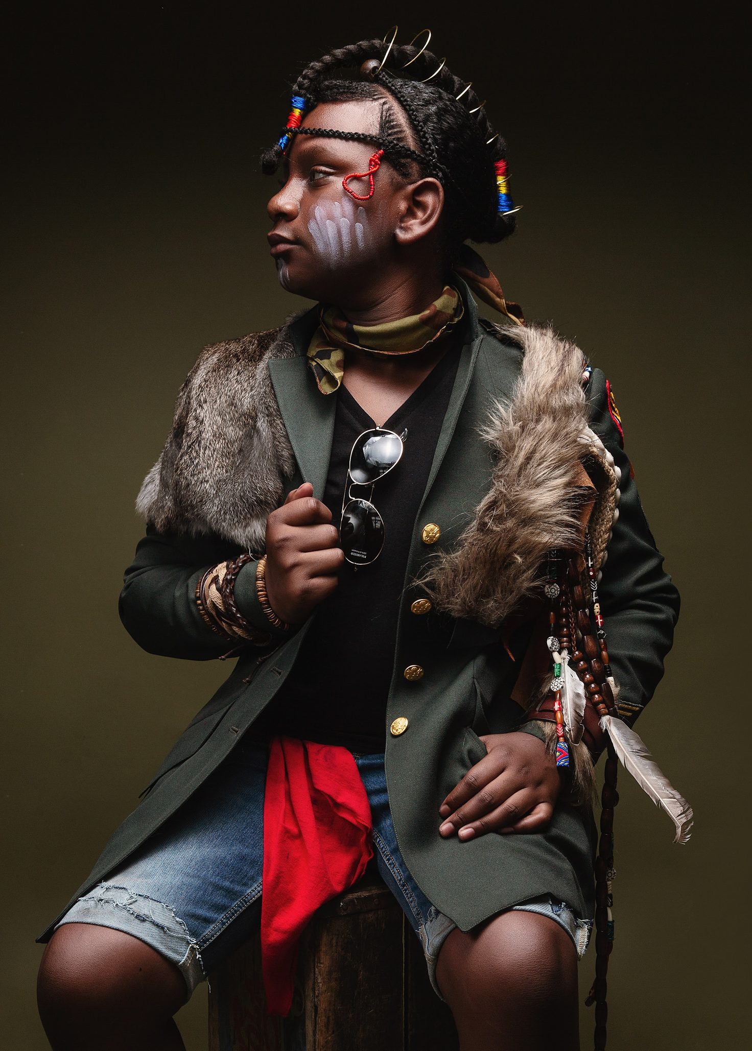 Afrocentric portrait theme portrait session