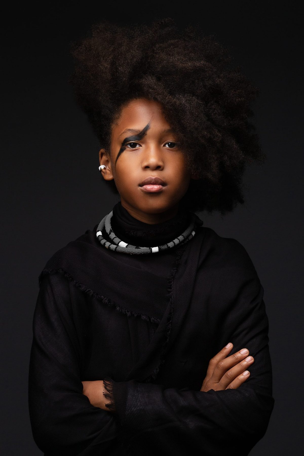 Child photographed on a New York street