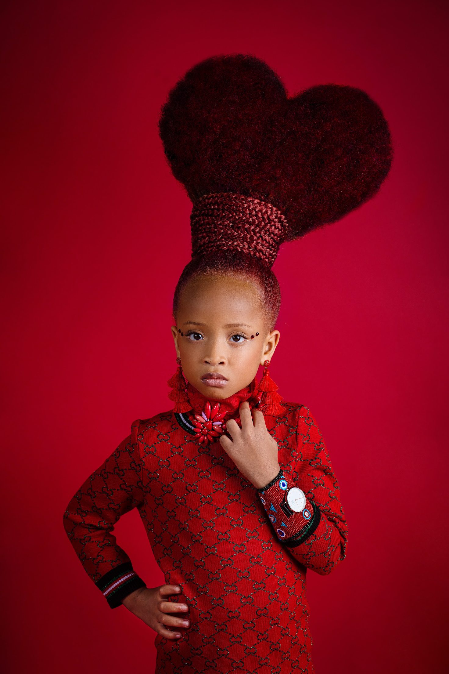 Hair moments portrait theme portrait, Geometric session