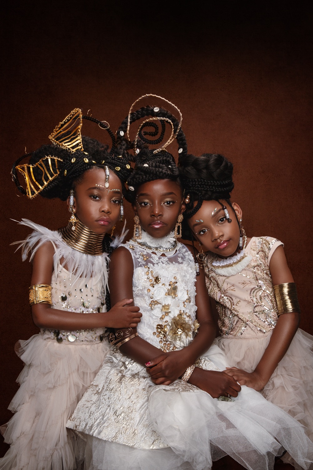 Black siblings styled portrait by CreativeSoul Photography, Atlanta