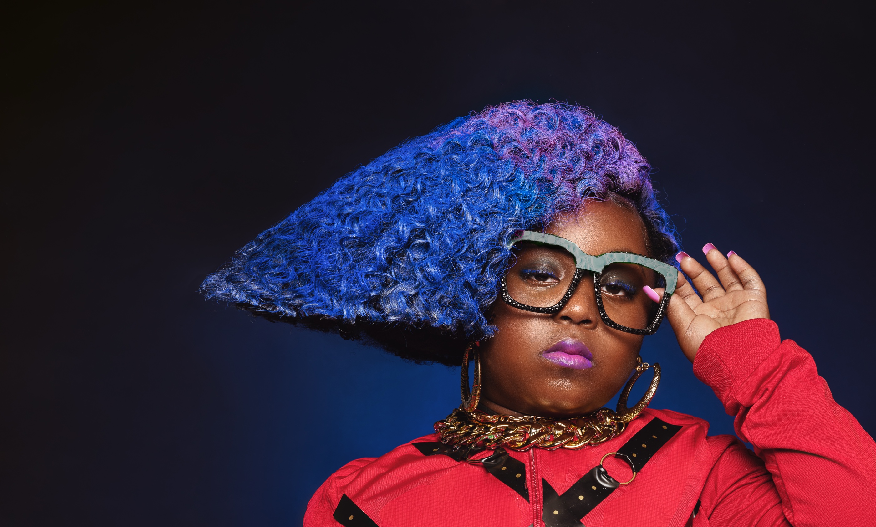 Hip Hop Series portrait styled after Missy Elliott
