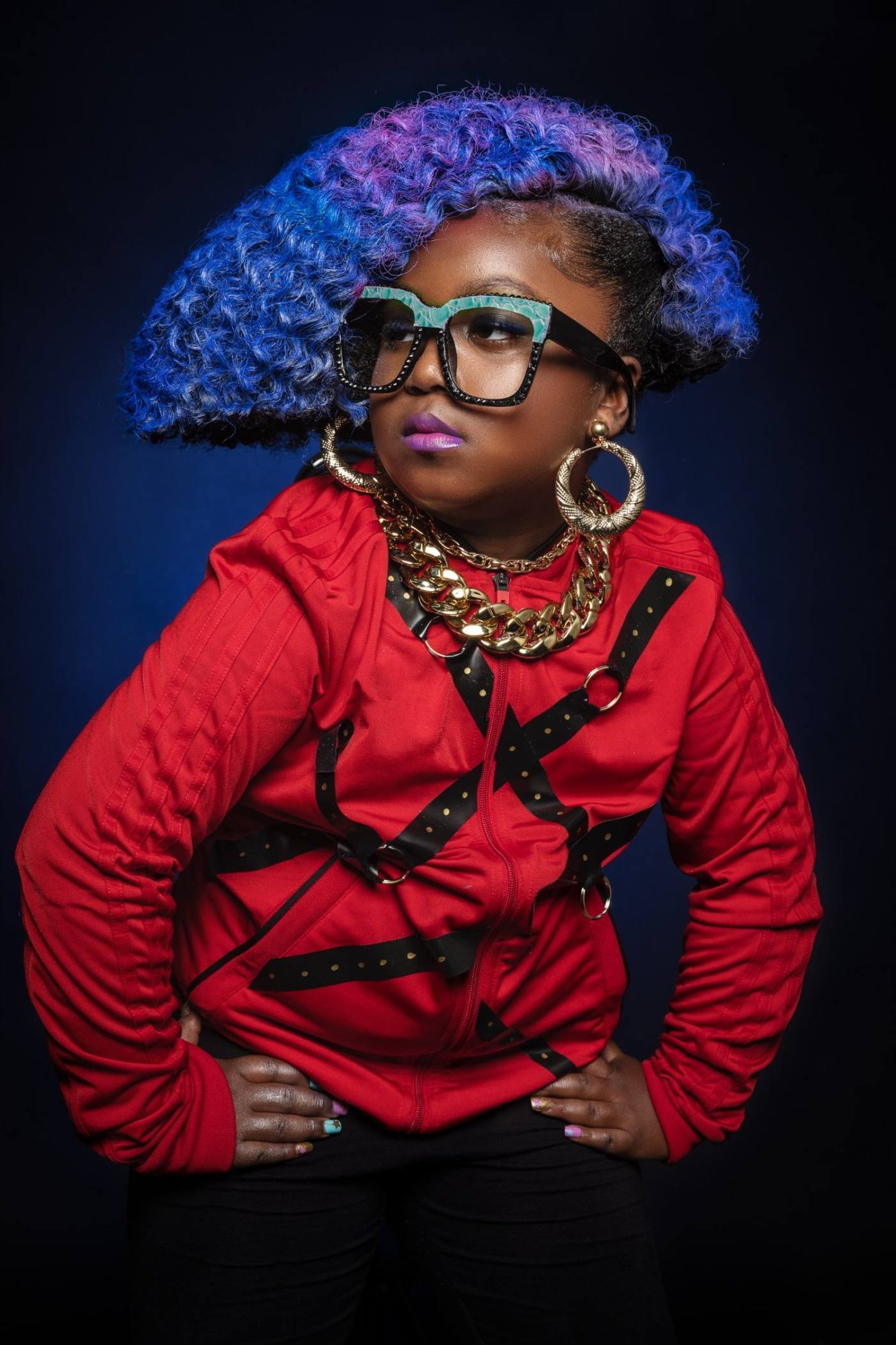 Hip Hop Series portrait styled after Missy Elliott