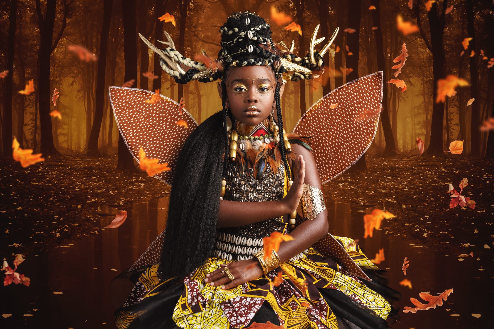 Fantasy and fae portrait theme portrait, Studio session