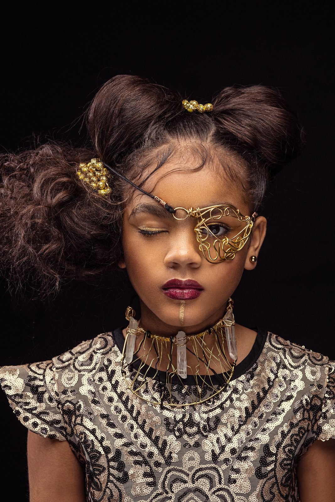 Afrocentric portrait theme portrait, DMV session