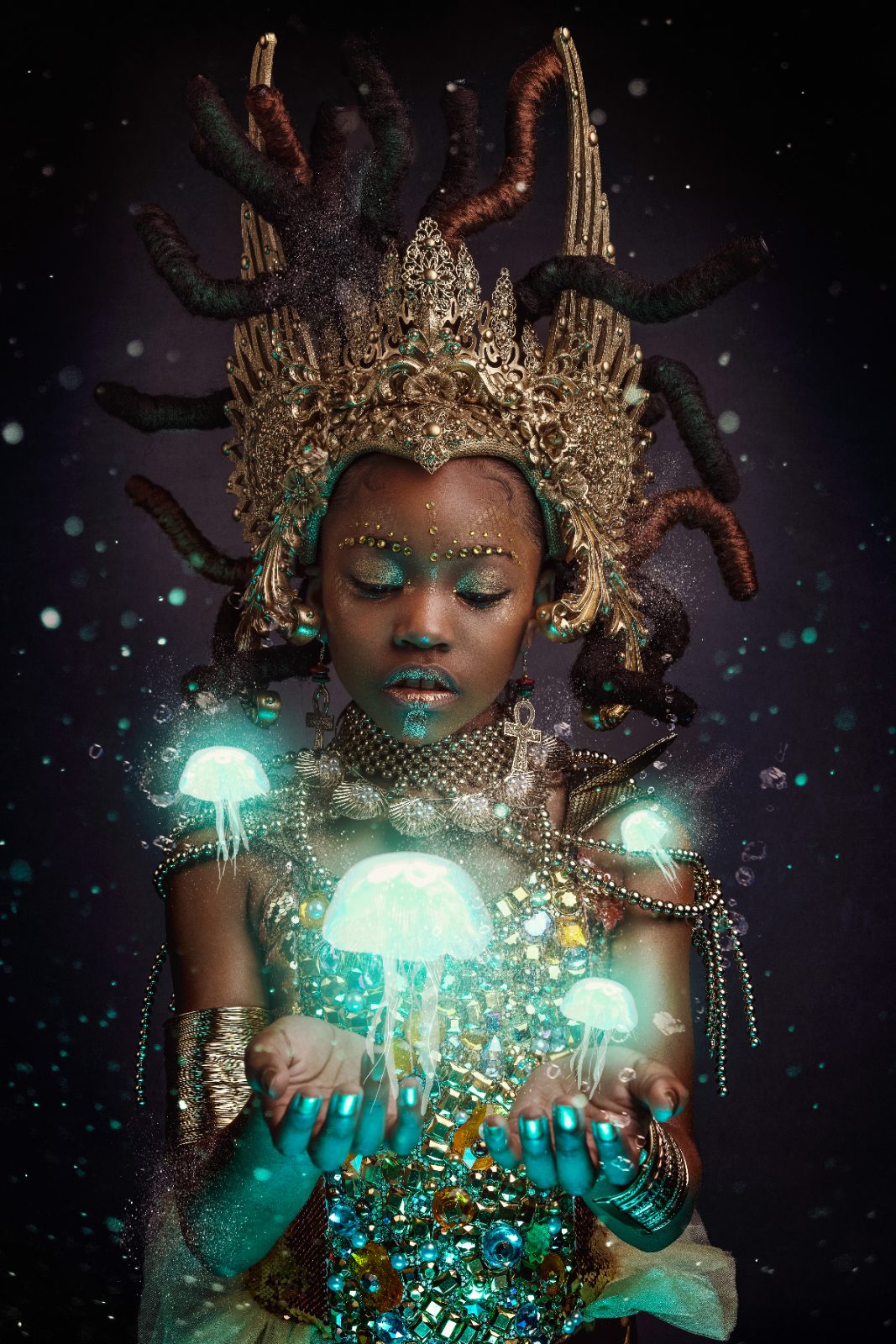 Mermaids & underwater portrait theme portrait, Calendar session