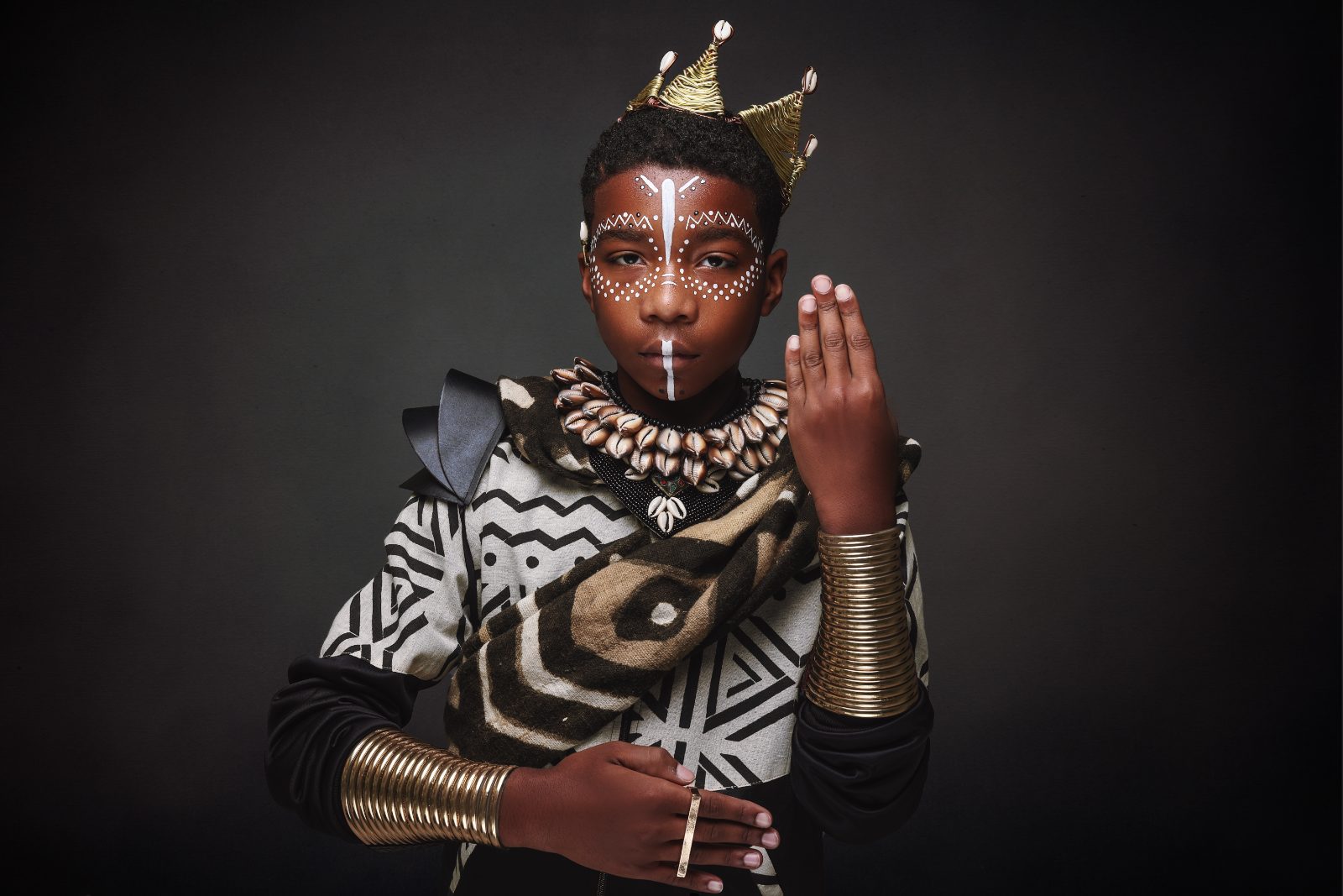 Afrocentric portrait theme portrait, Studio session