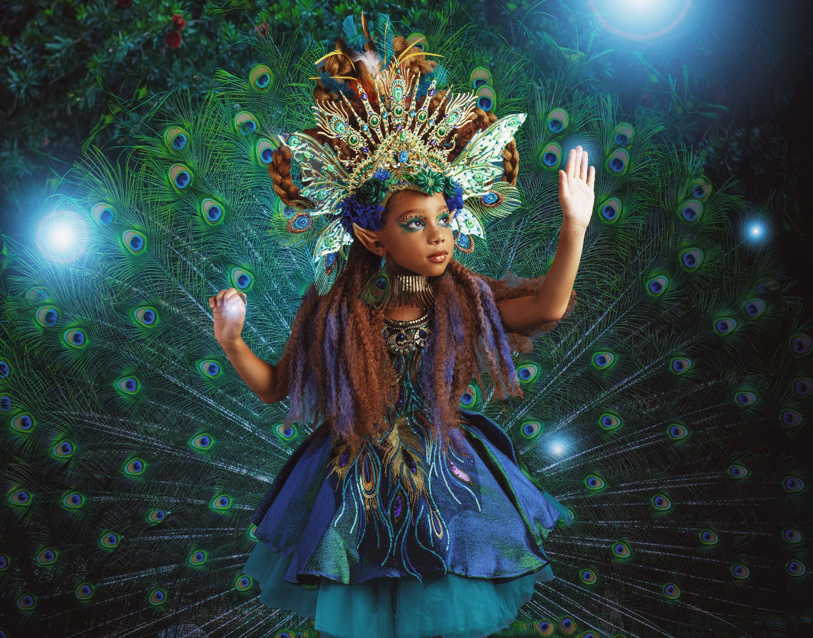 Peacock portrait theme portrait by CreativeSoul Photography, Atlanta