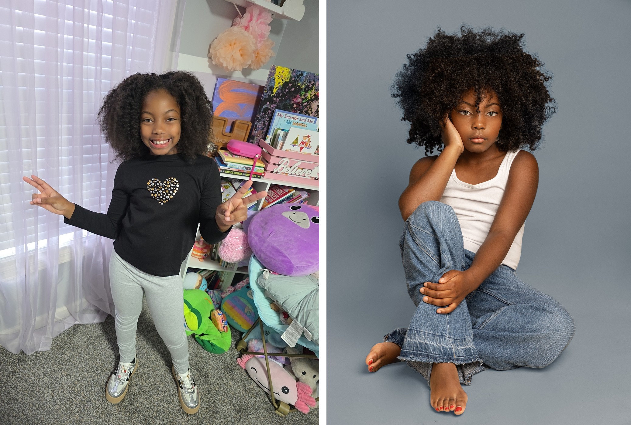 Before and after portrait